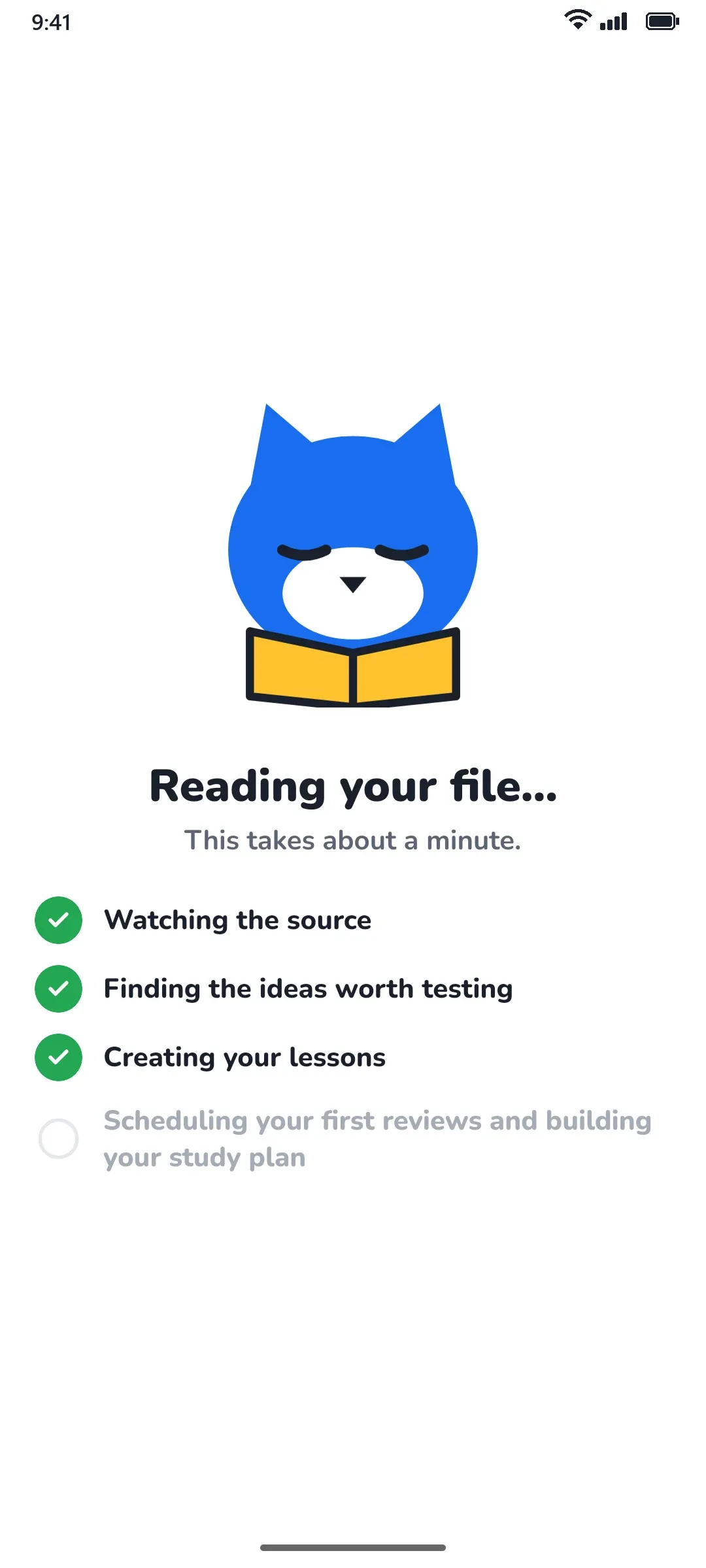 Remi reading a file: watching the source, finding the ideas worth testing, creating lessons.